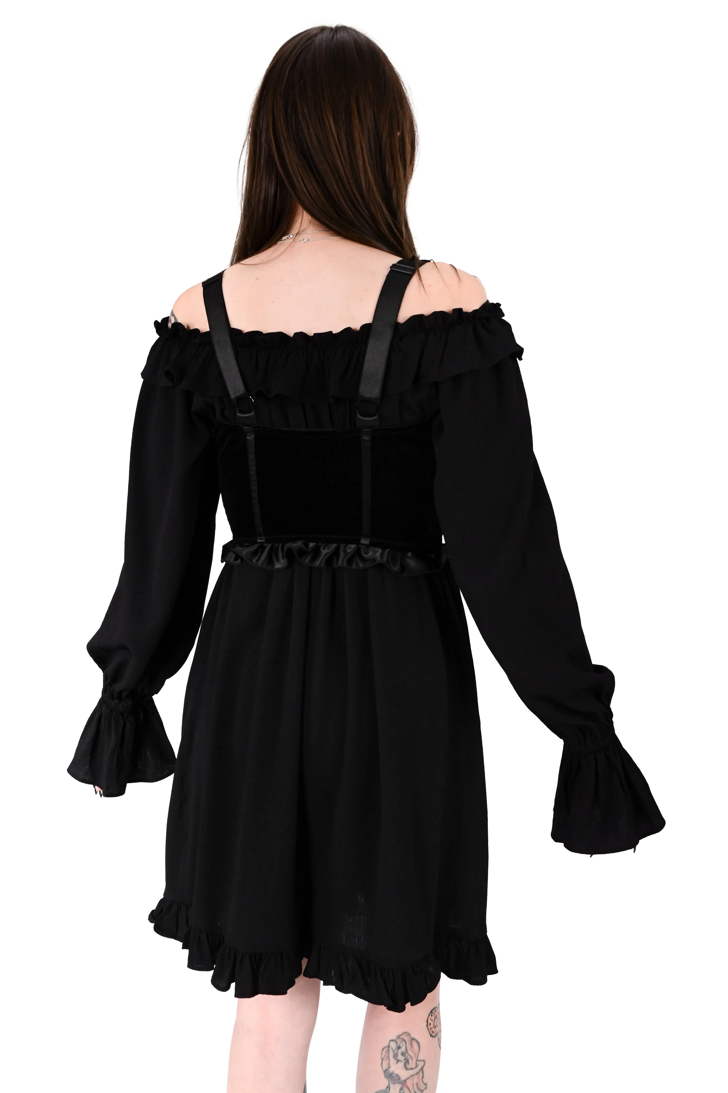 Eleanora Velvet Underbust Corset - No Restock - XS & M left! sold by Foxblood product image thumbnail 4