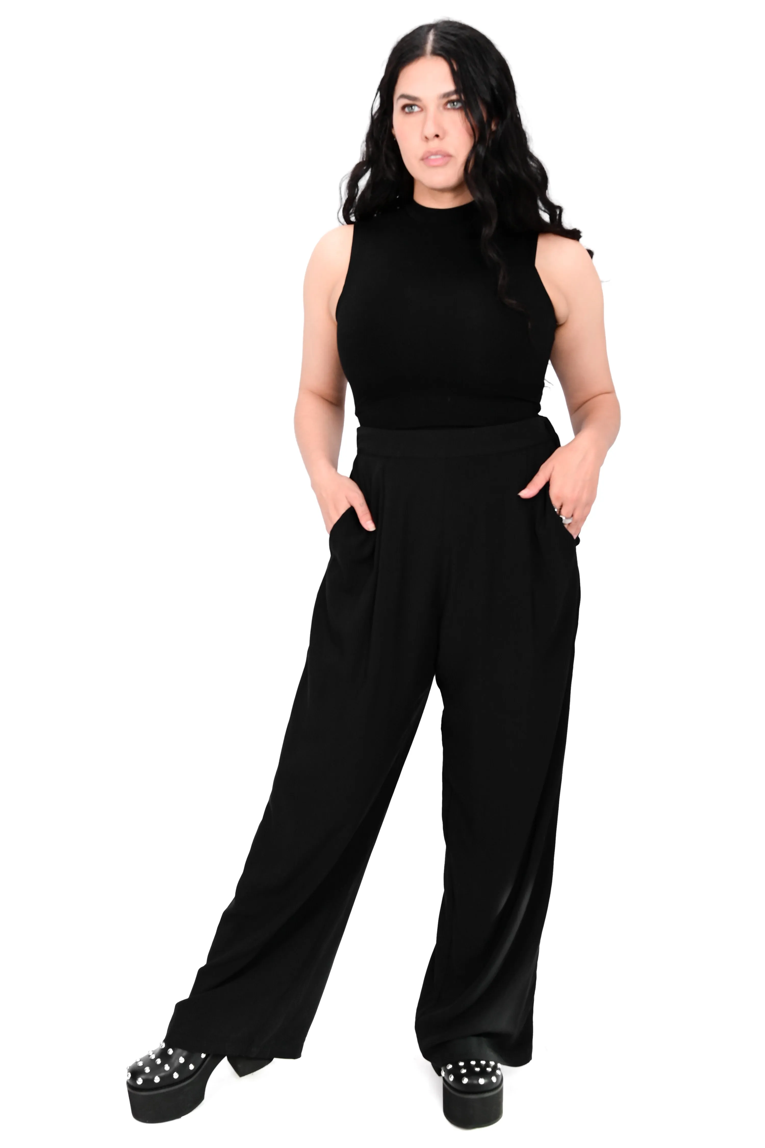 Wide Leg Lounge Pants - Black - No Restock! sold by Foxblood product image thumbnail 4