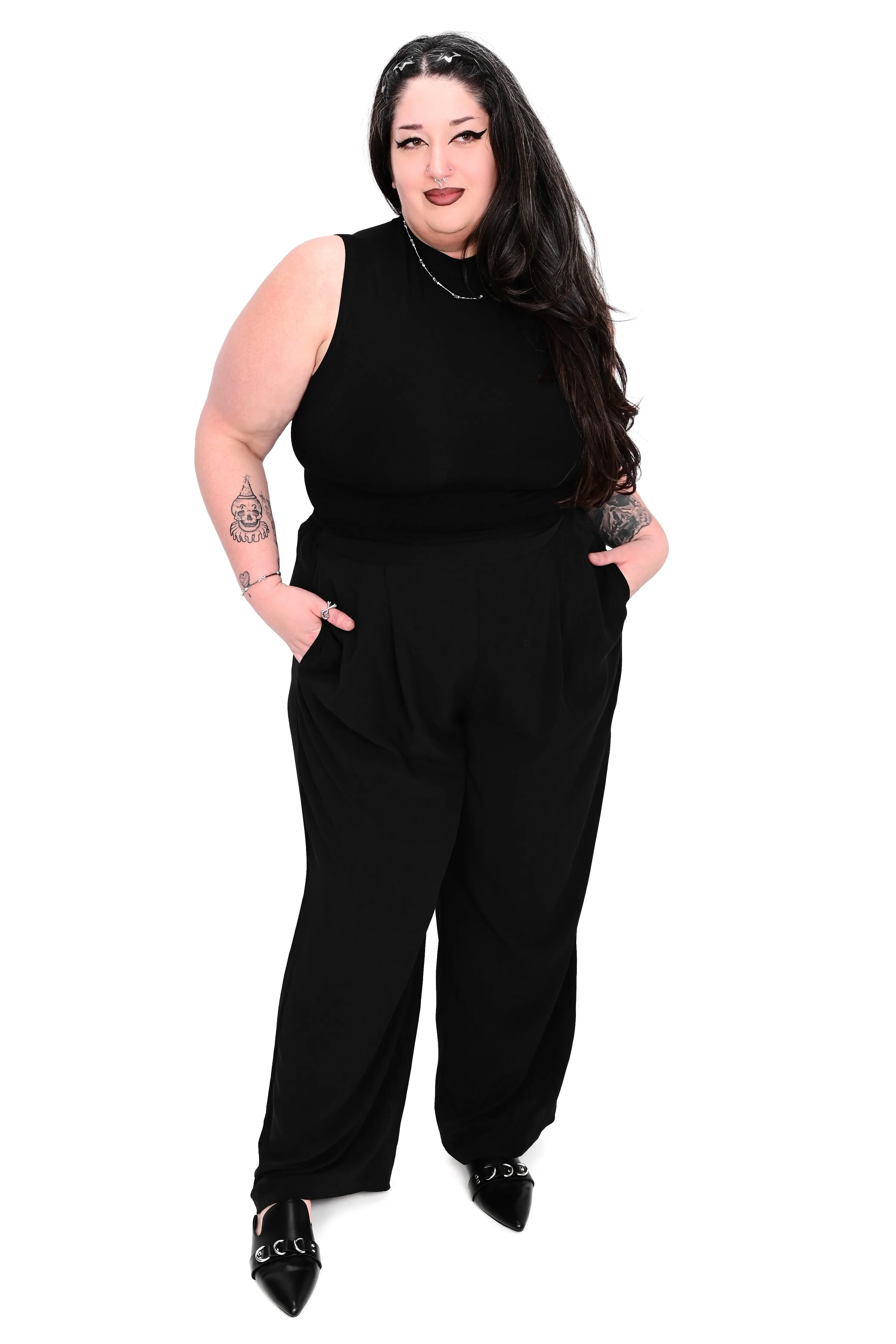 Wide Leg Lounge Pants - Black - No Restock! sold by Foxblood product image thumbnail 2