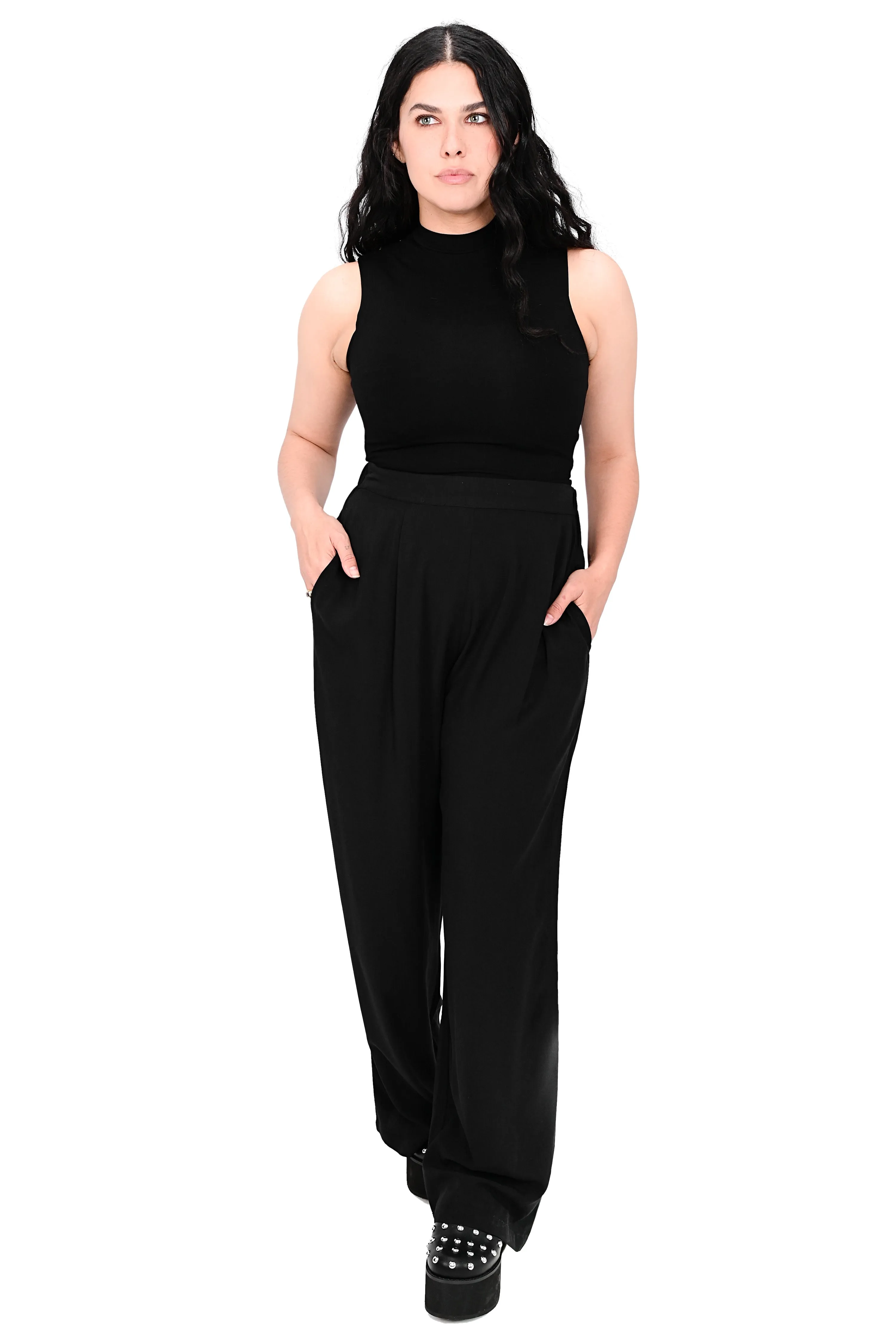 Wide Leg Lounge Pants - Black - No Restock! sold by Foxblood product image thumbnail 3
