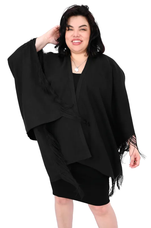 Leandra Fringe Shawl sold by Foxblood