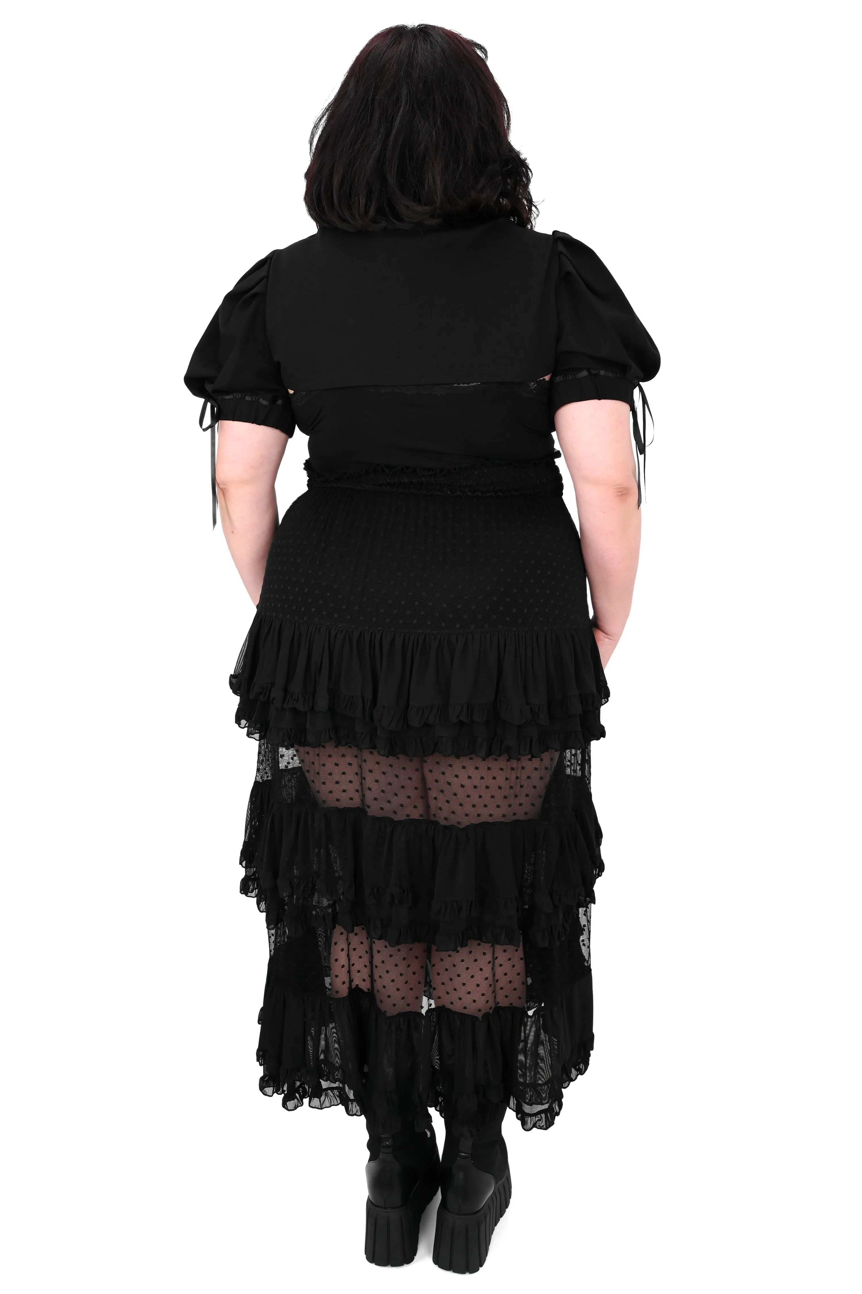 Lottie Mesh Ruffle Skirt - Sign Up For Restock Notifications! sold by Foxblood product image thumbnail 3