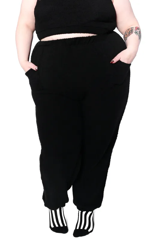 Fuzzy Teddy Joggers - XS Only sold by Foxblood