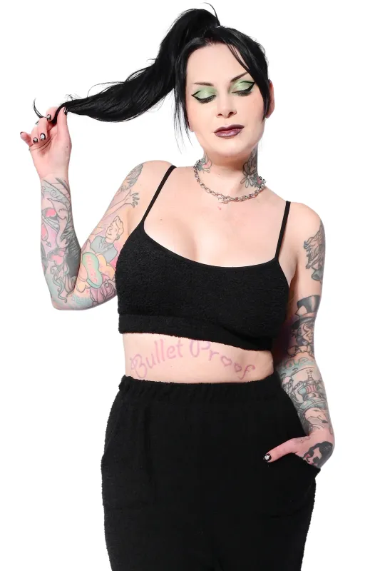 Fuzzy Teddy Bralette - Medium Only sold by Foxblood