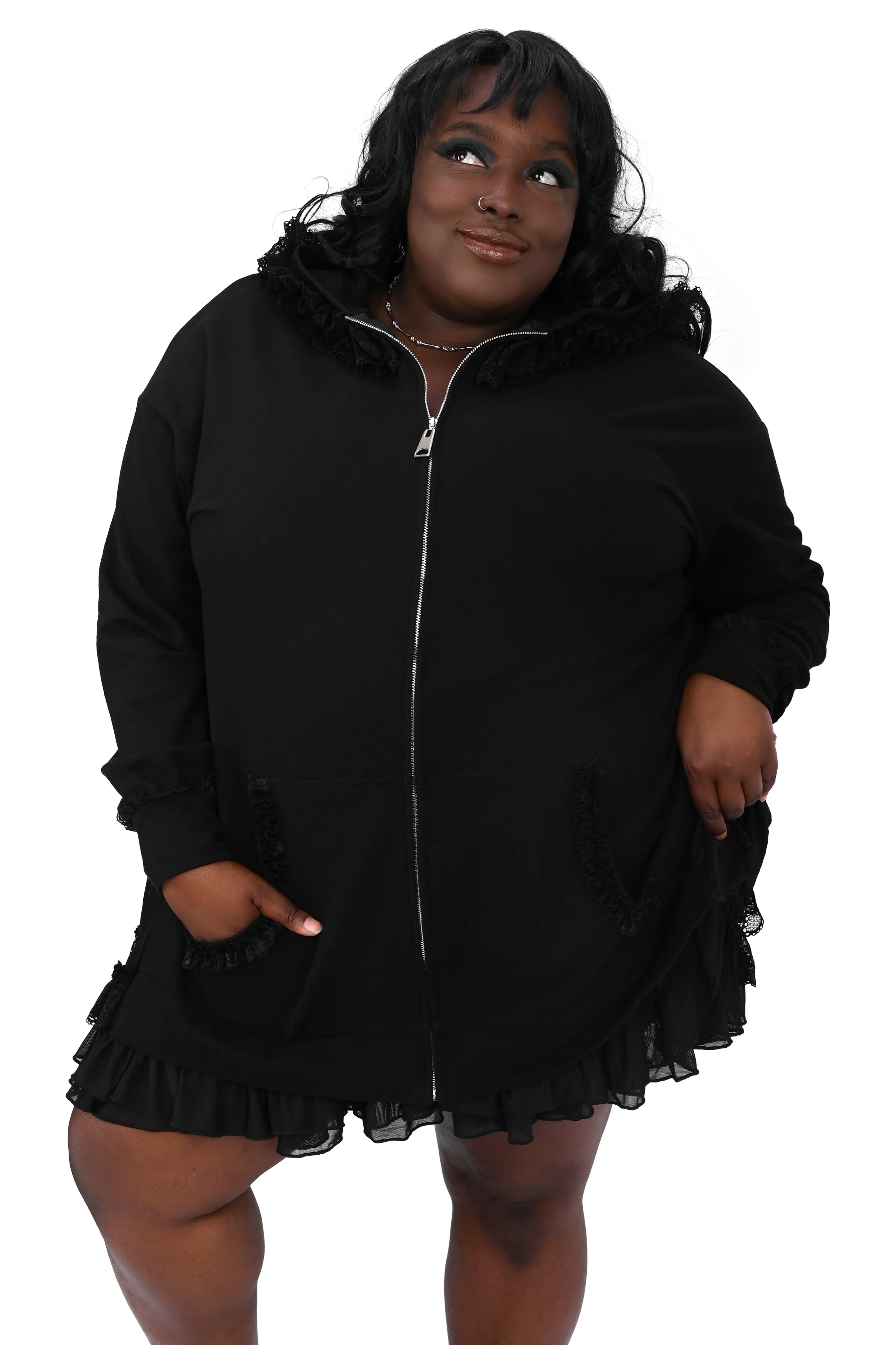 Lucy Ruffle Hoodie sold by Foxblood product image thumbnail 3