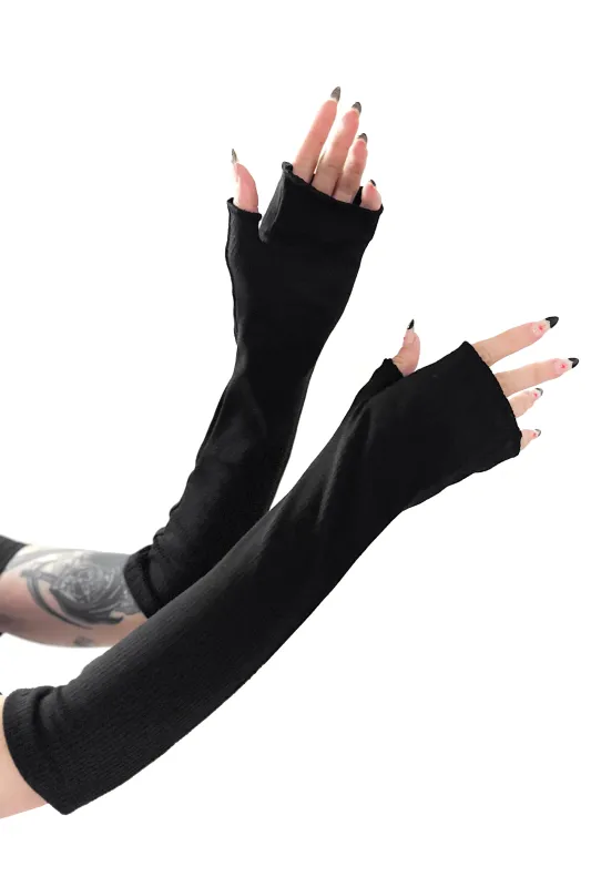 Ribbed Fingerless Gloves sold by Foxblood