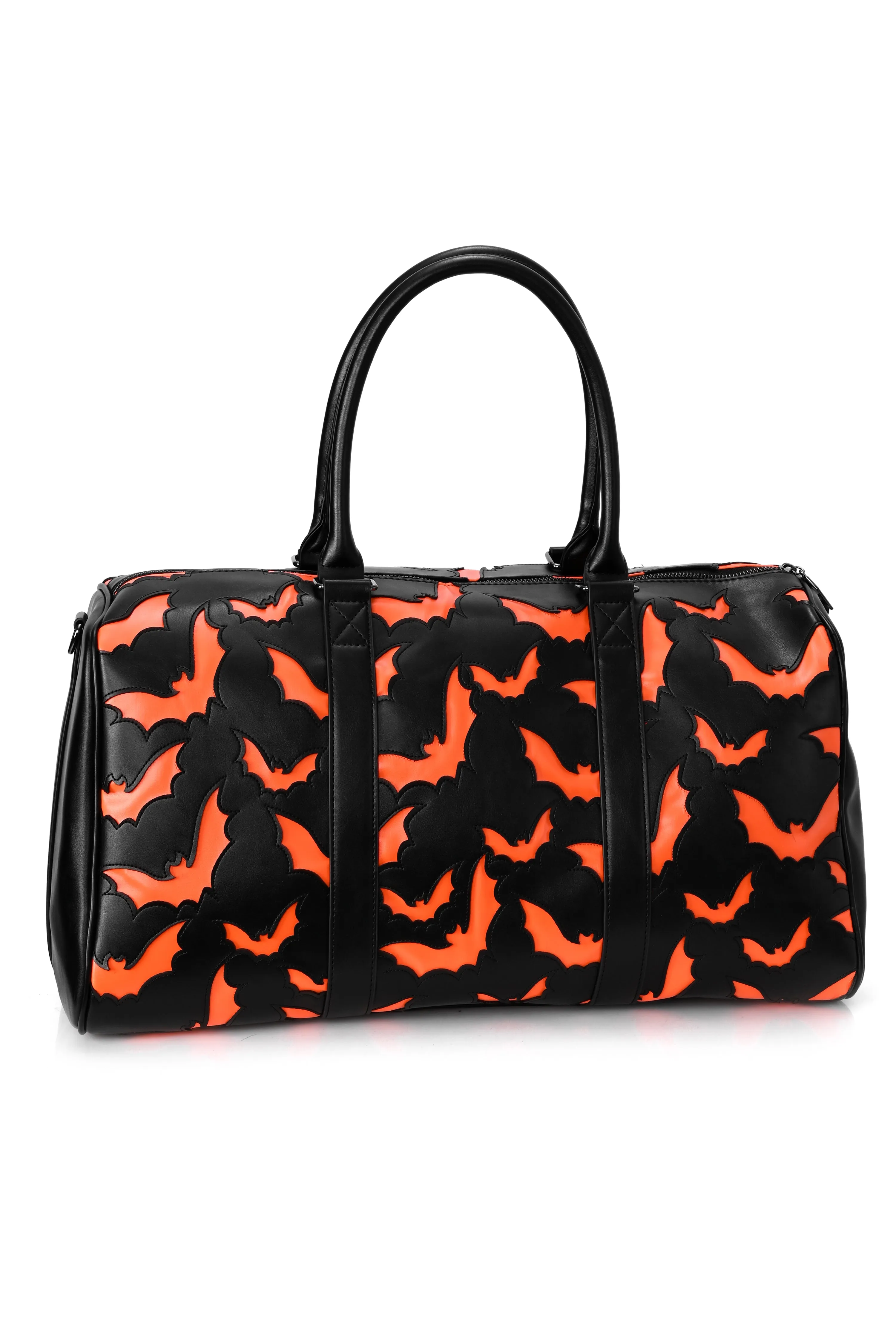 Bat Weekender Bag - Black/Orange sold by Foxblood product image thumbnail 3