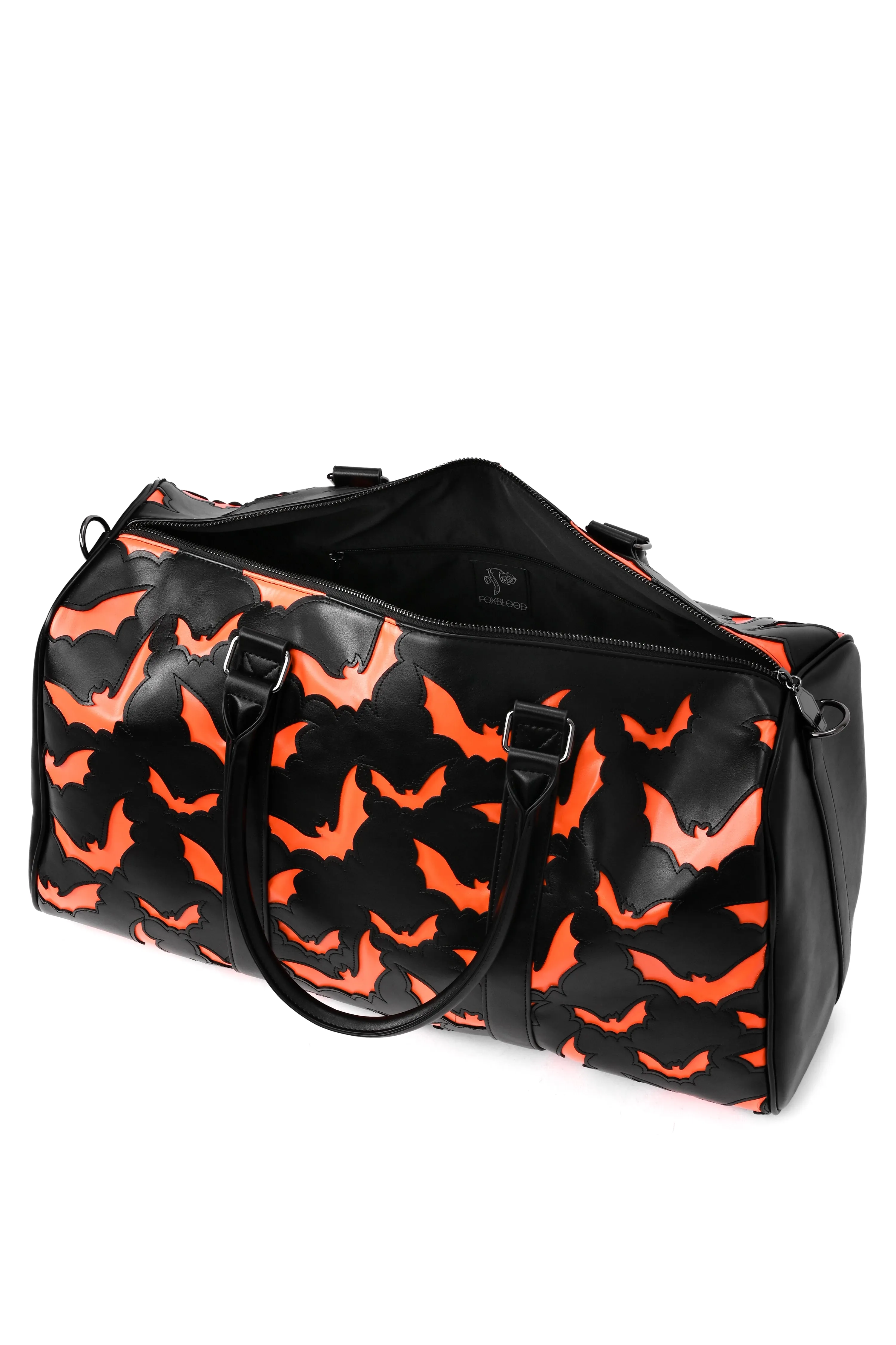 Bat Weekender Bag - Black/Orange sold by Foxblood product image thumbnail 5