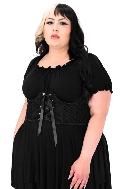 Fishnet Underbust Corset sold by Foxblood