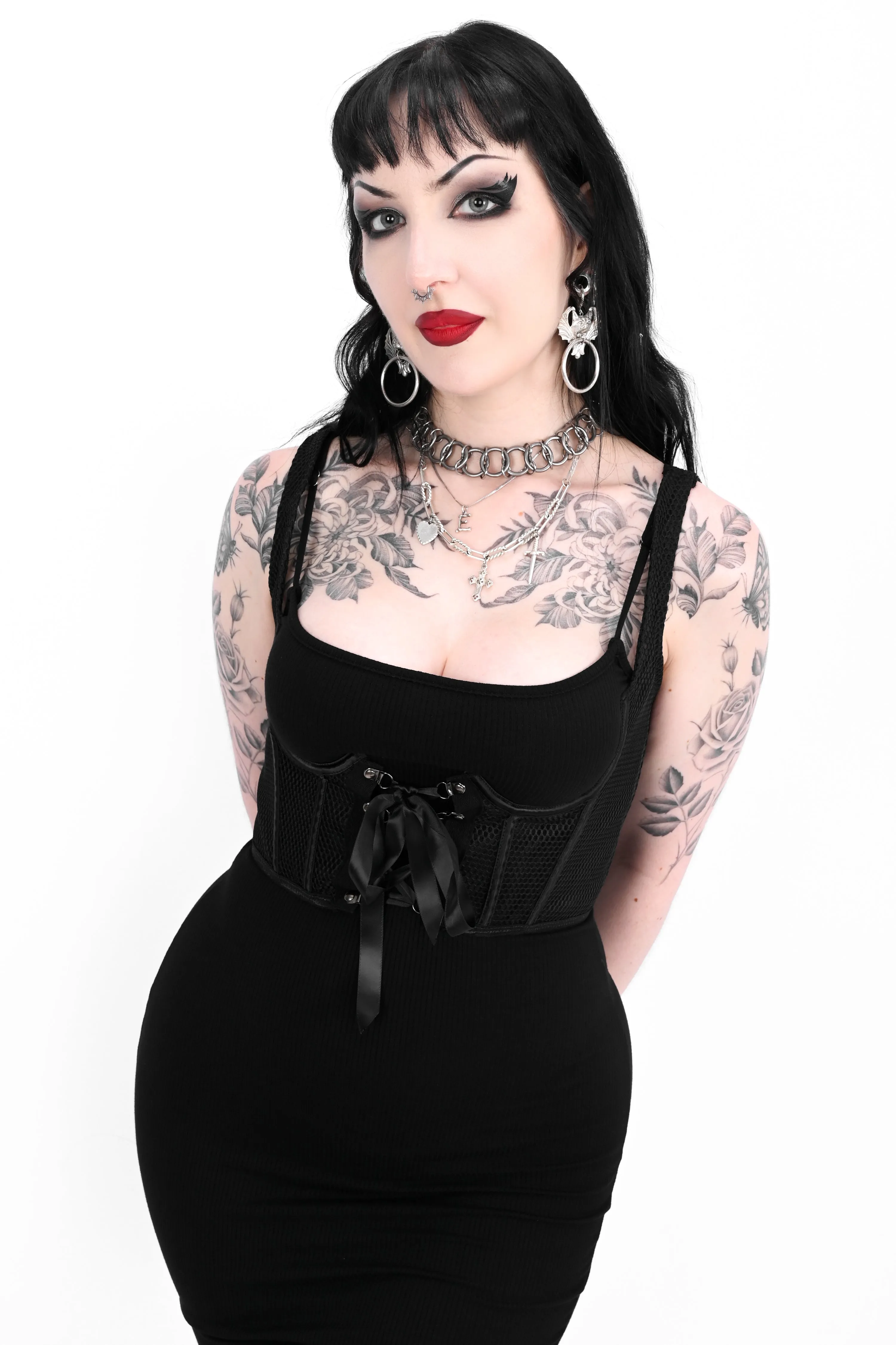 Fishnet Underbust Corset sold by Foxblood product image thumbnail 2