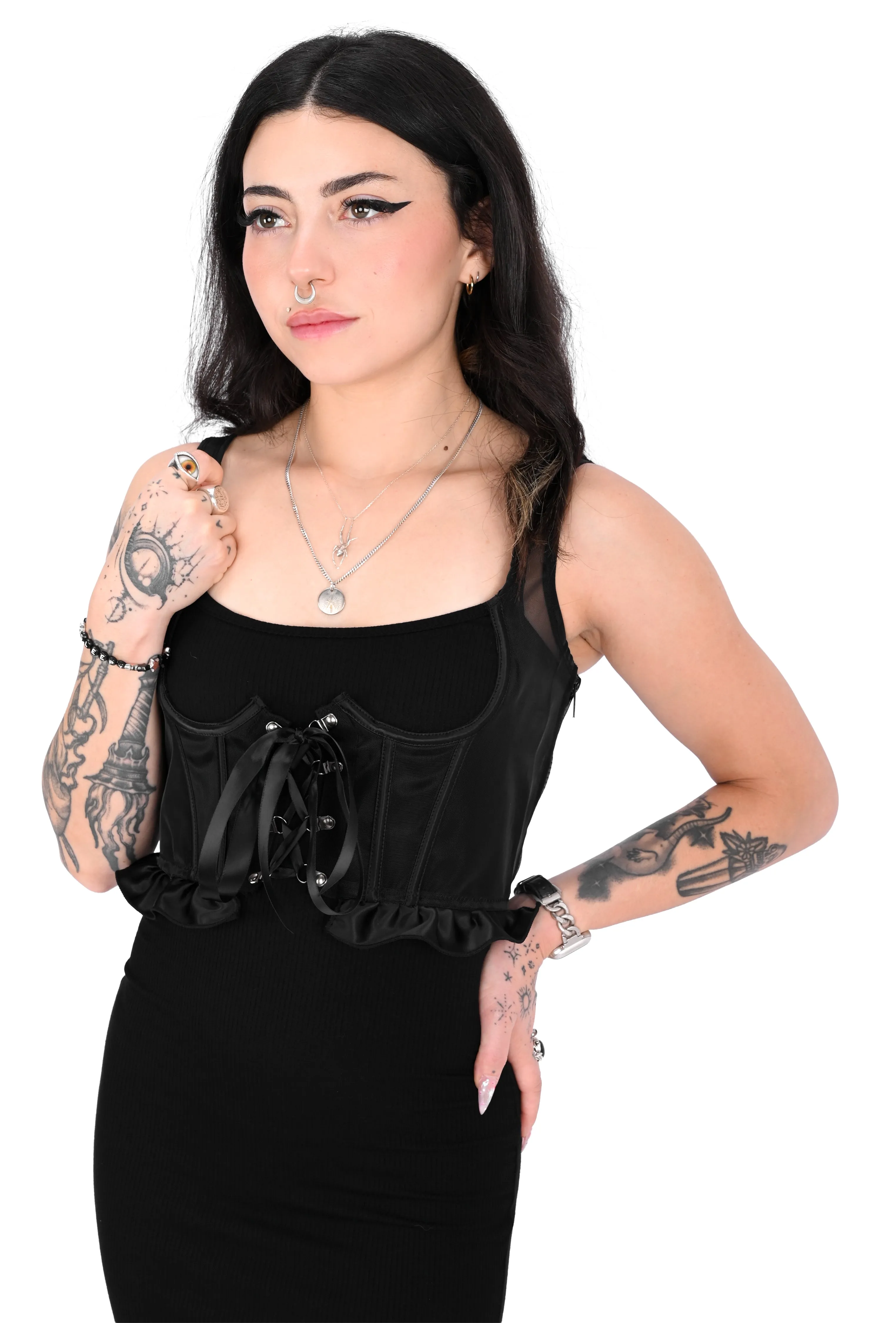 Mesh Underbust Corset sold by Foxblood