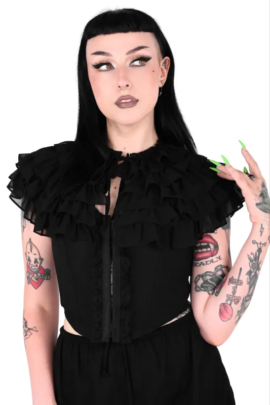 Black Ruffle Collar sold by Foxblood