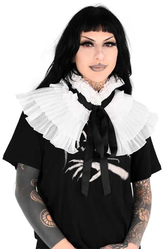 White Ruffle Collar sold by Foxblood