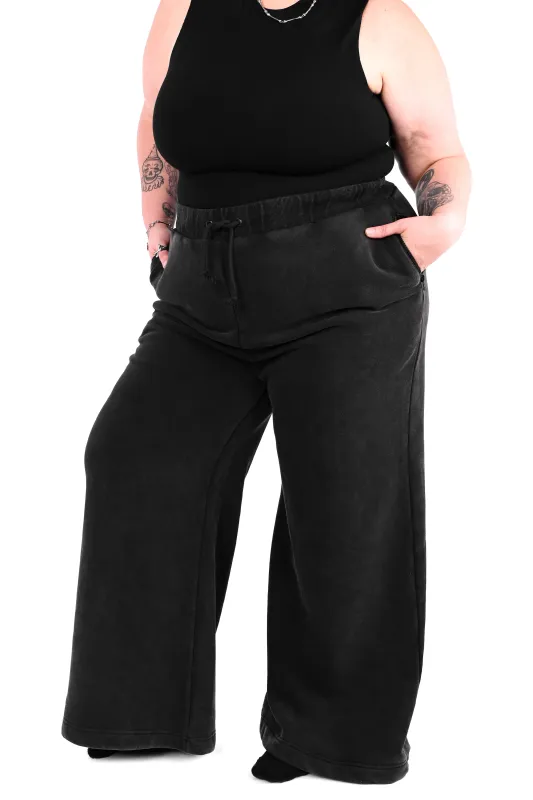 Wide Leg Sweatpants - Vintage Mineral Wash sold by Foxblood