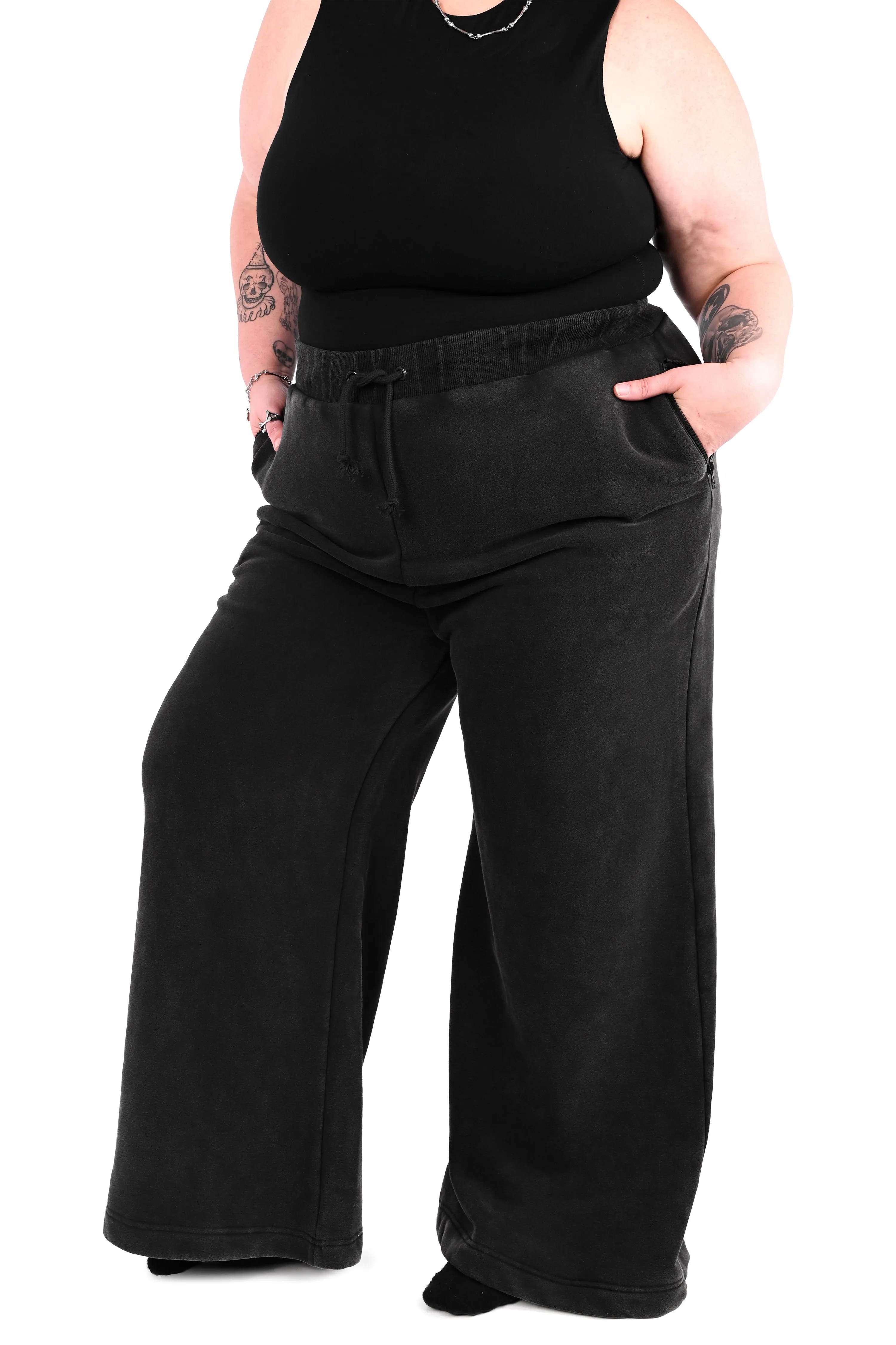 Wide Leg Sweatpants - Vintage Mineral Wash - Final Sale - XS left! sold by Foxblood
