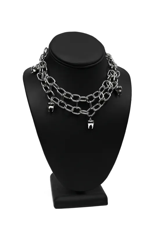Stacked Tooth Choker sold by Foxblood