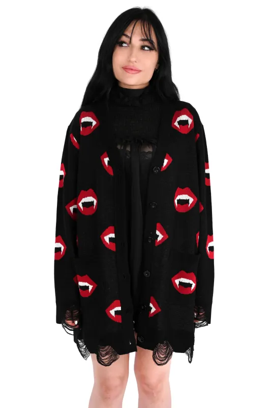Bite Me Cardigan - No Restock! - 3x/4x left! sold by Foxblood