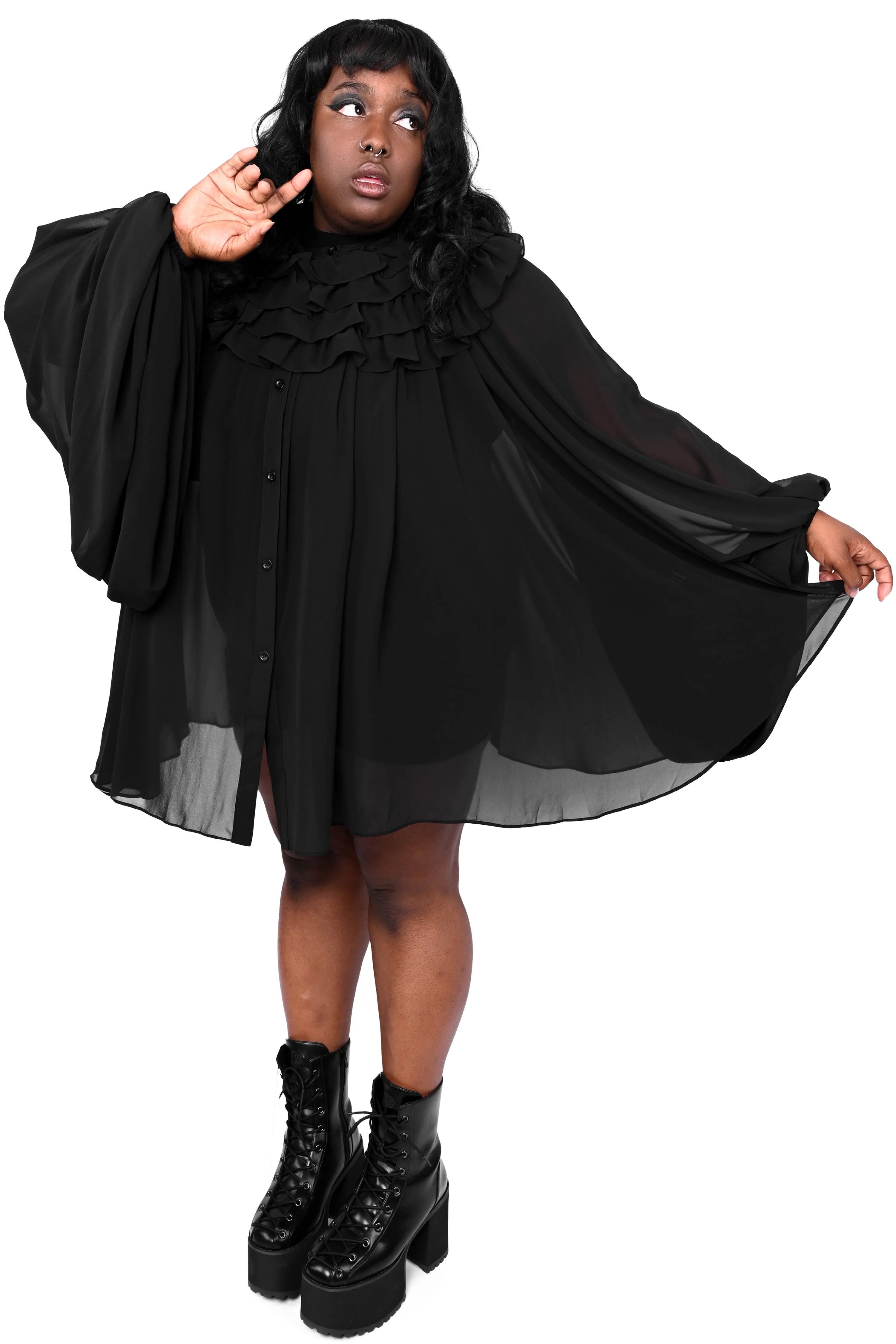 Oversized Button Up Tunic sold by Foxblood product image thumbnail 5