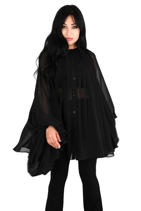 Oversized Button Up Tunic sold by Foxblood