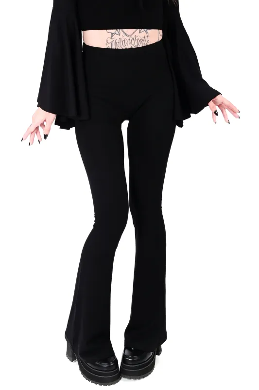 Black Seamless Flare Leggings 2.0 sold by Foxblood