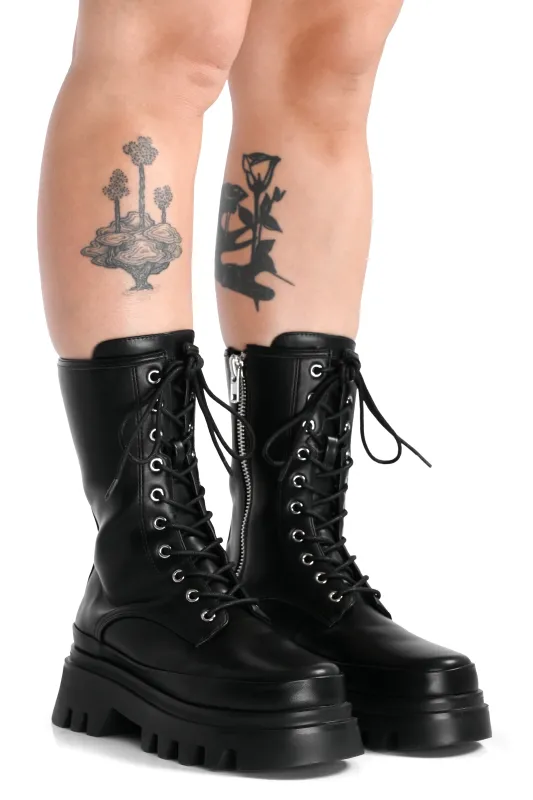 SAMPLE Jane Platform Boots - NO BOX, FINAL SALE - Size 9 sold by Foxblood
