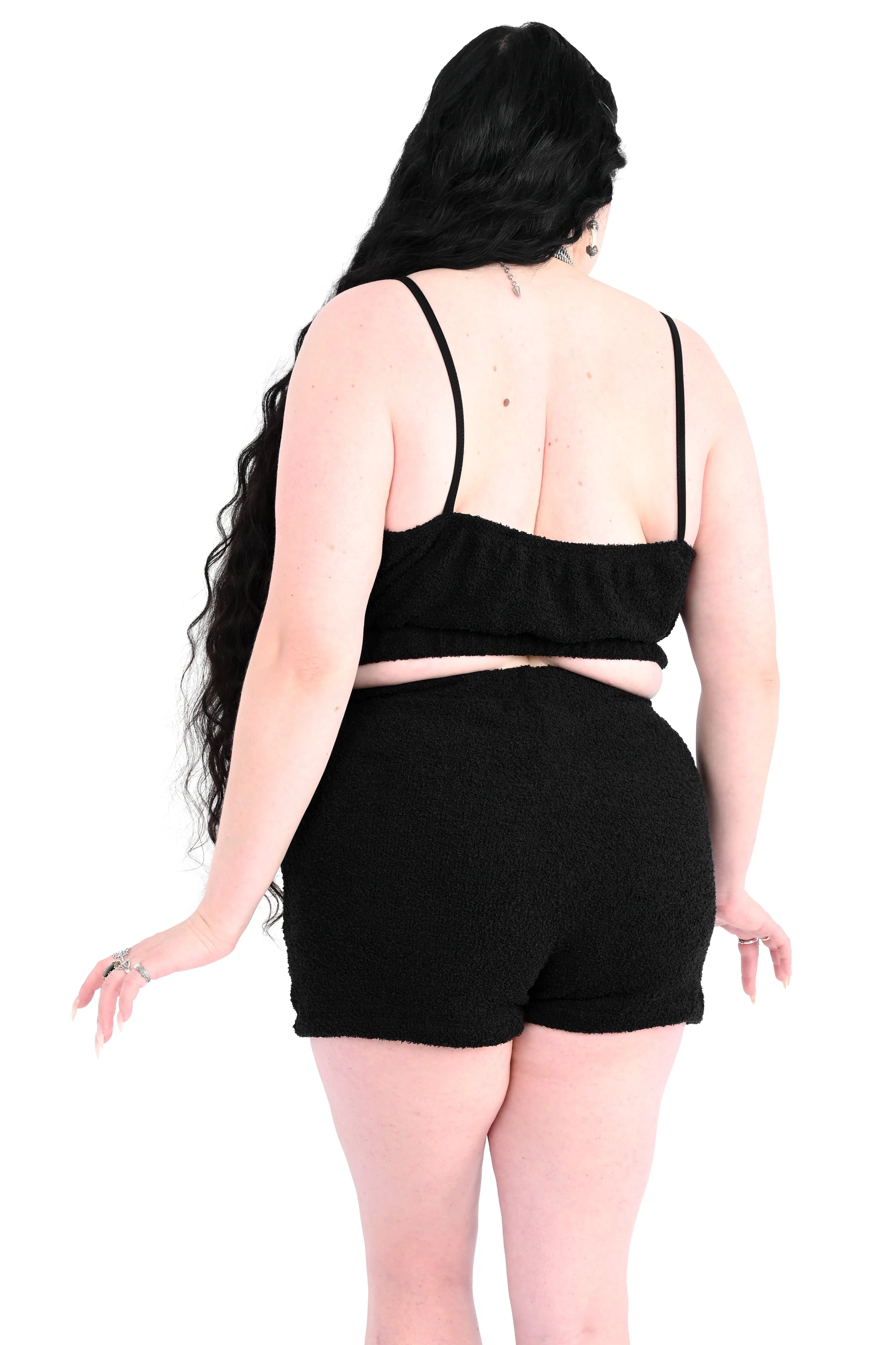 Fuzzy Teddy 2 Piece Lounge Set w/ Shorts sold by Foxblood product image thumbnail 3