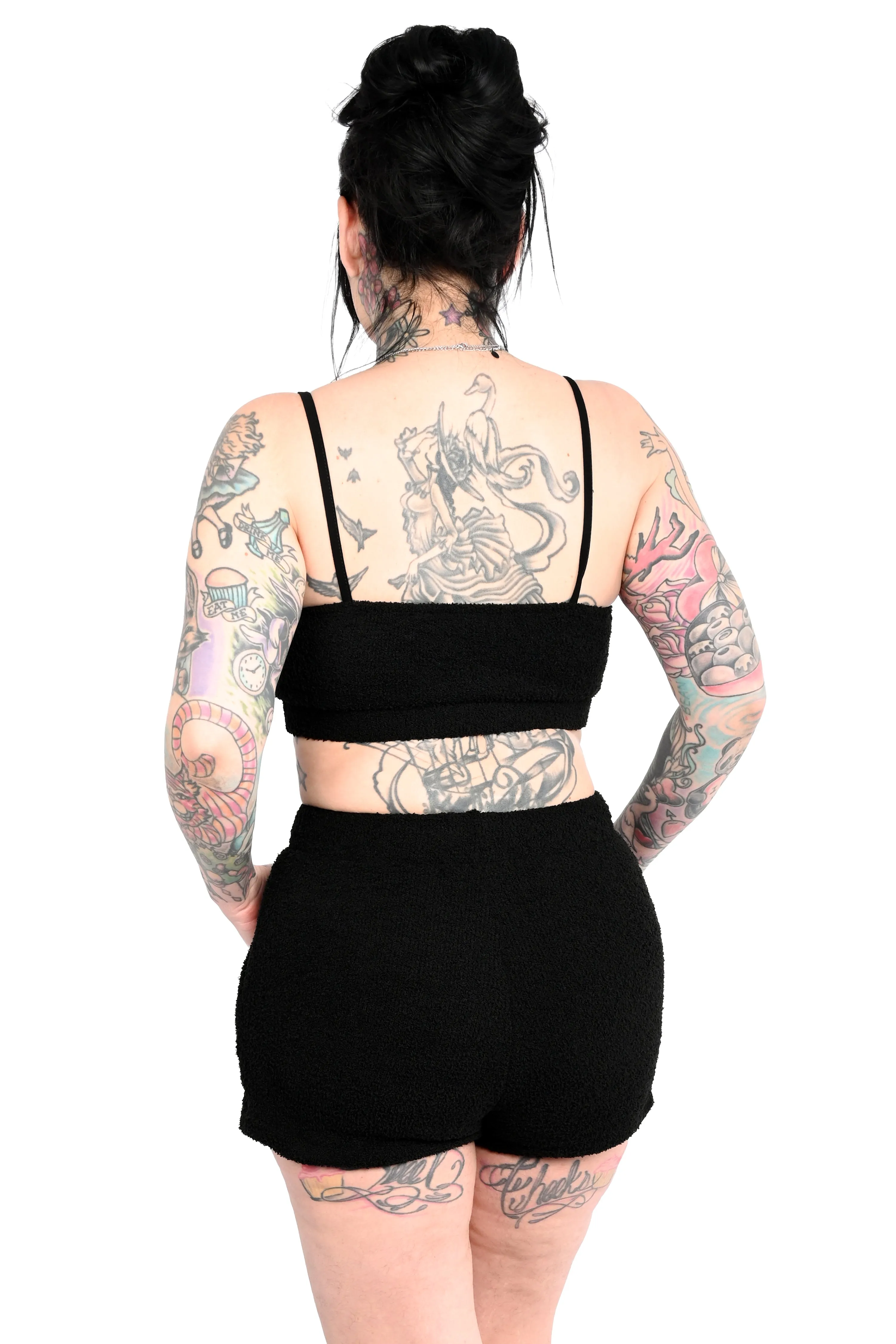 Fuzzy Teddy 2 Piece Lounge Set w/ Shorts sold by Foxblood product image thumbnail 4