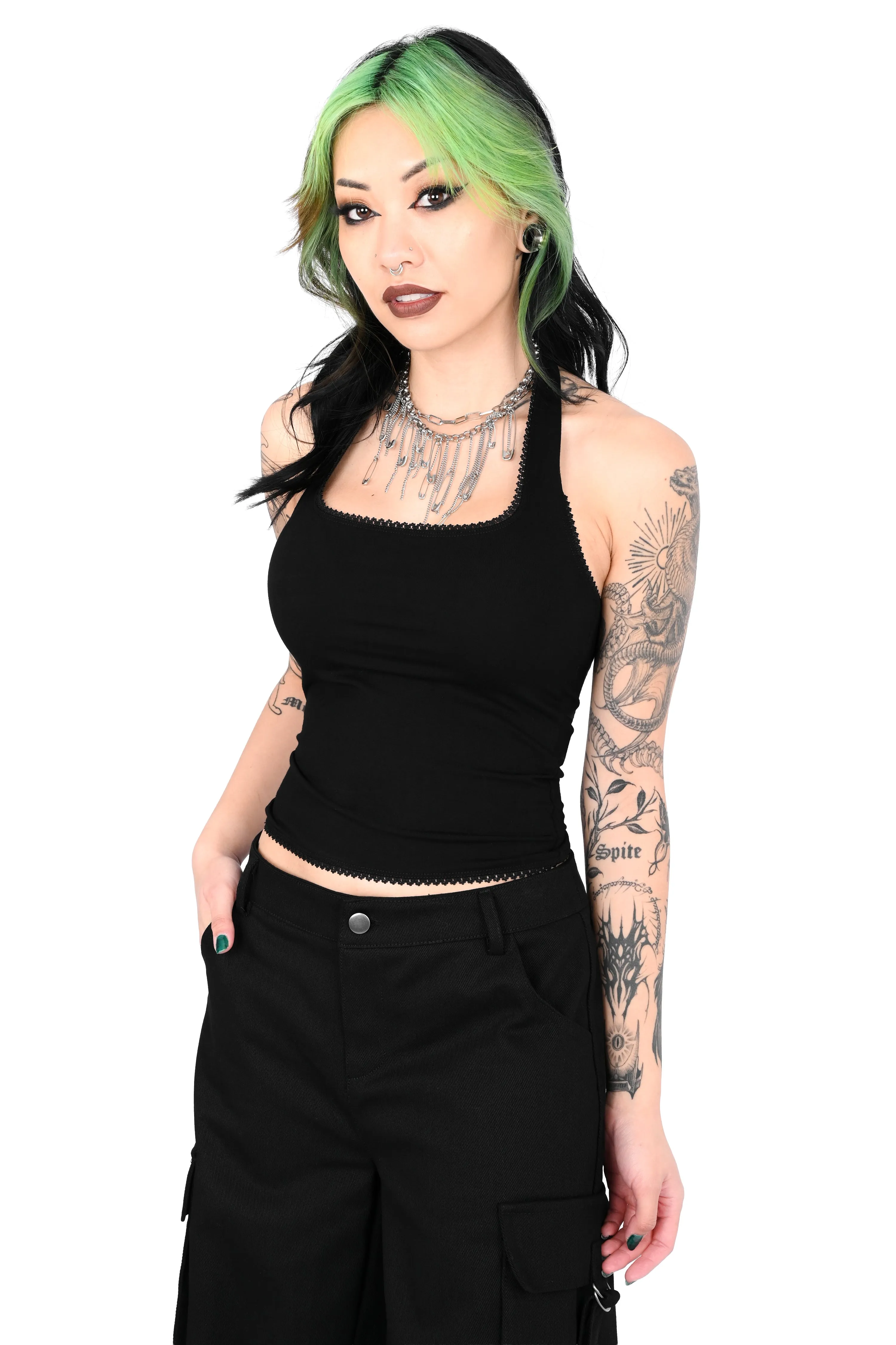 Square Neck Halter Top - Sign up for restock notifications! - Size 4XL left! sold by Foxblood product image thumbnail 5