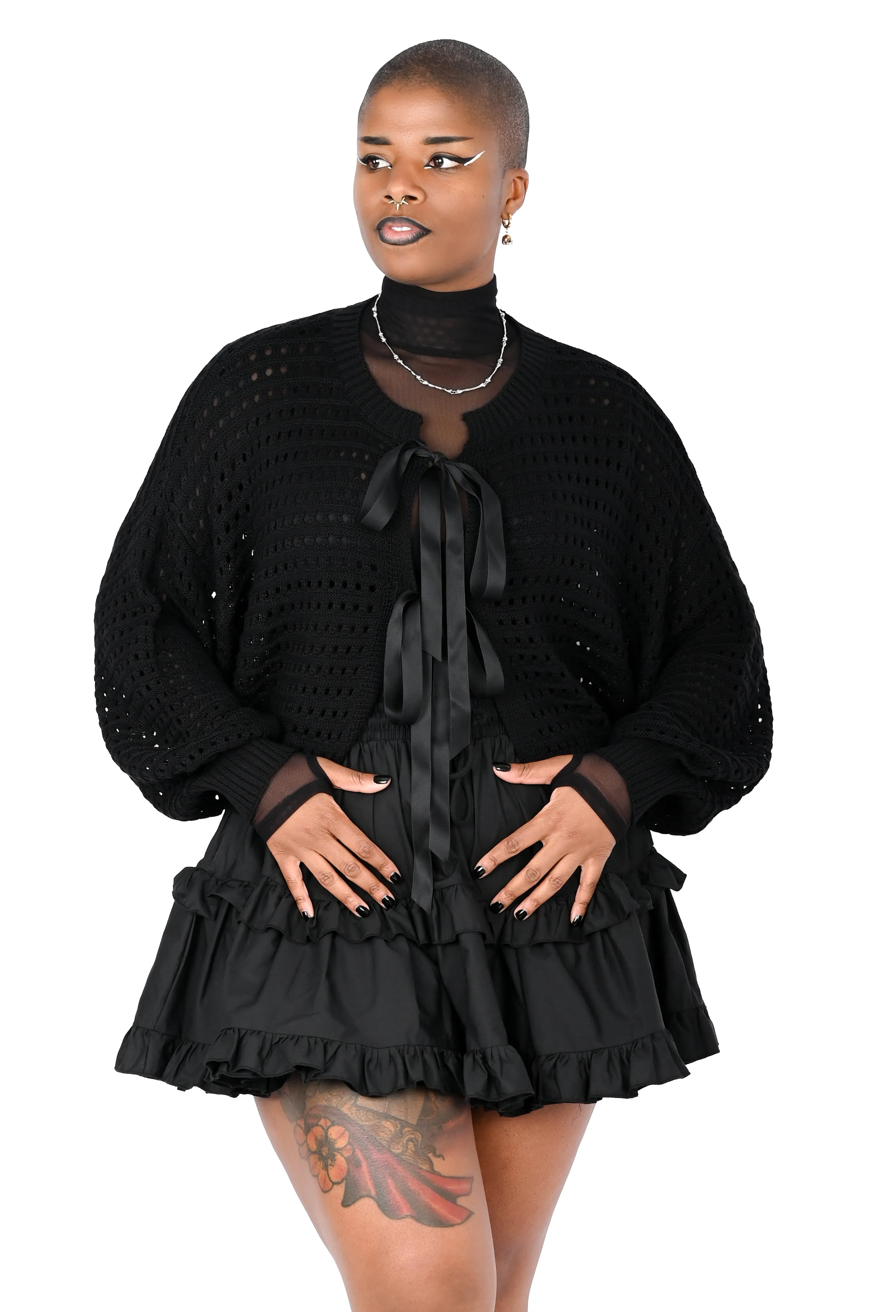 Cali Ribbon Cardigan - 3XL/4XL left ! sold by Foxblood product image thumbnail 3