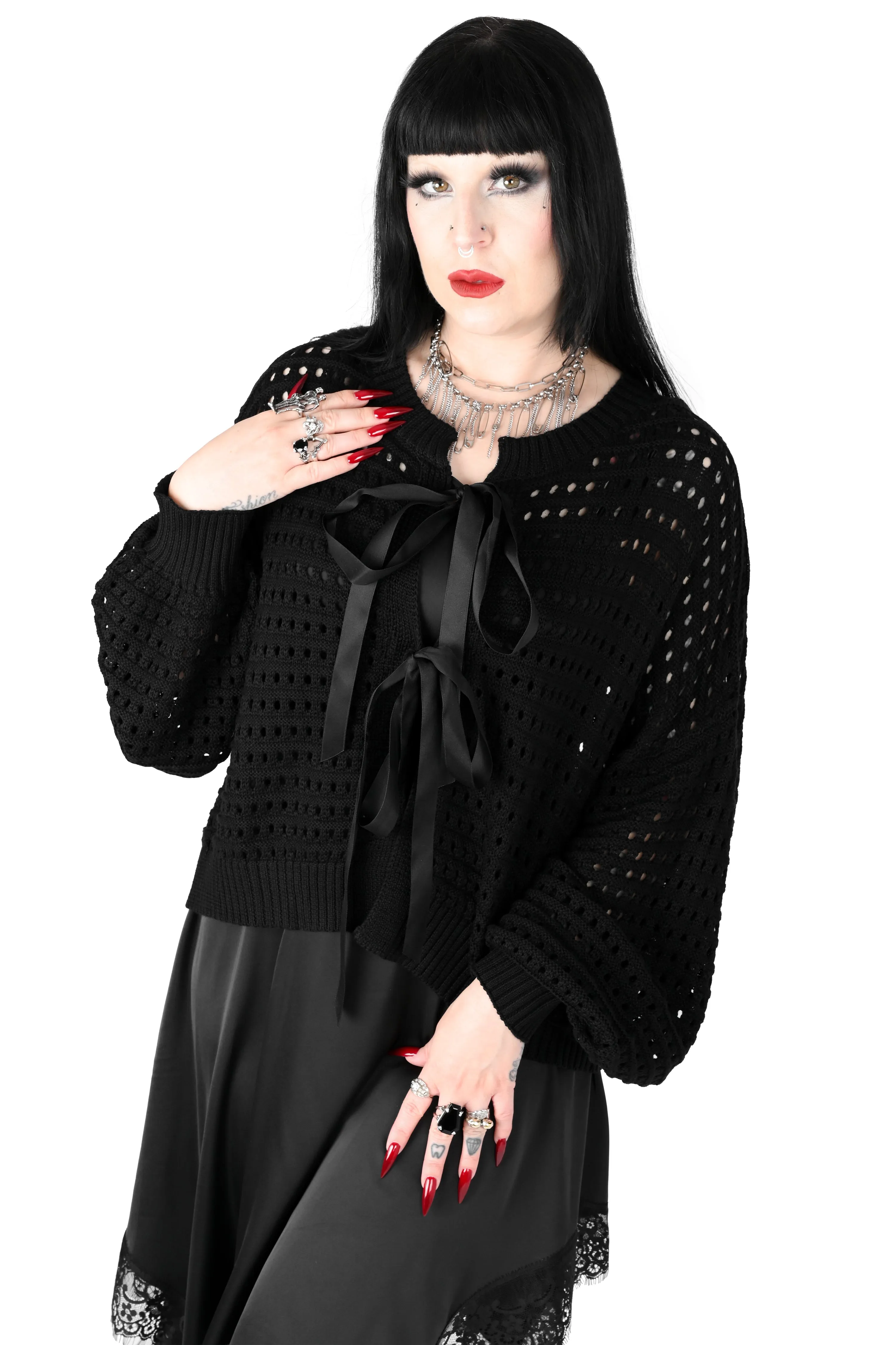 Cali Ribbon Cardigan - 3XL/4XL left ! sold by Foxblood product image thumbnail 2