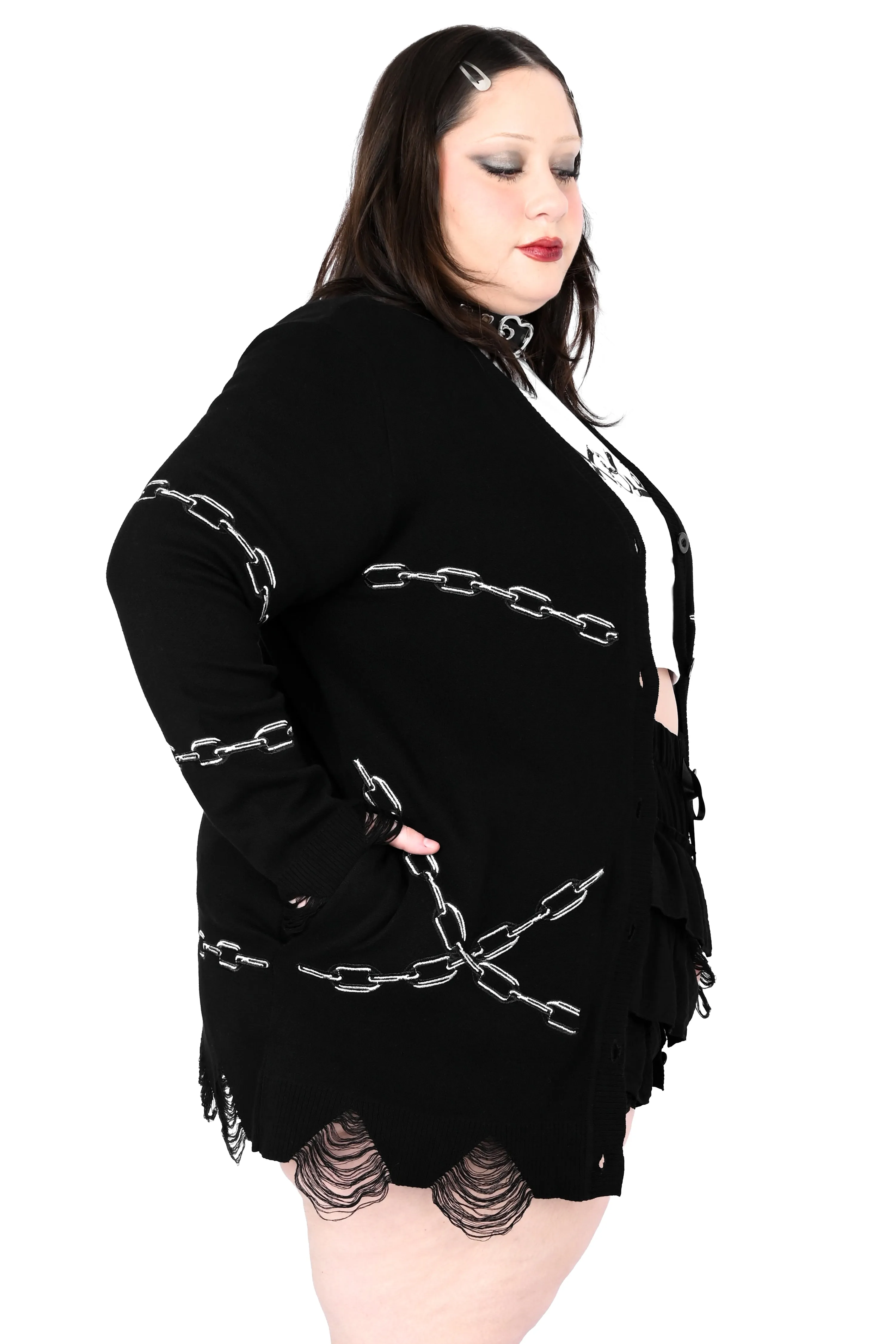 Chained Cardigan sold by Foxblood product image thumbnail 5