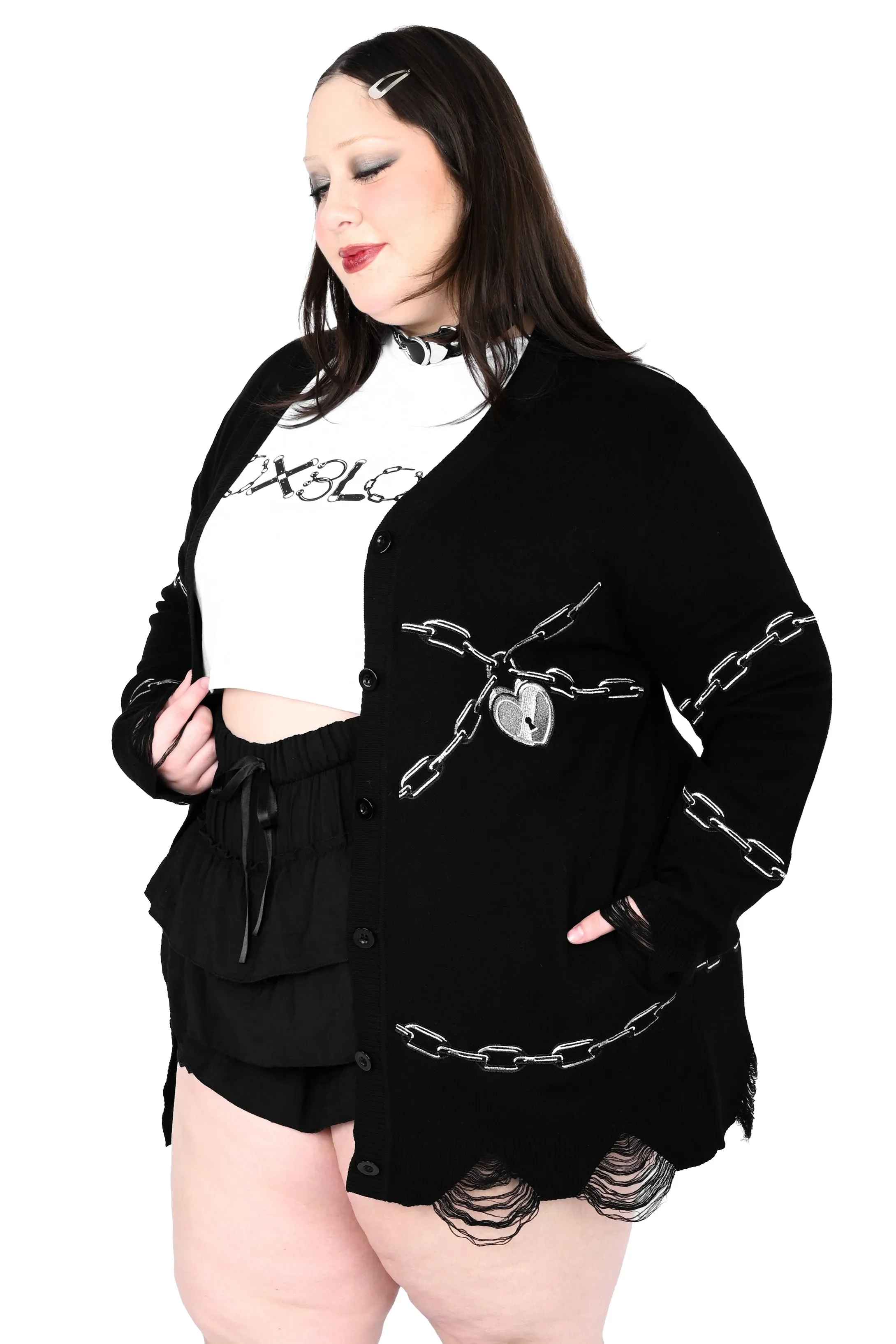Chained Cardigan sold by Foxblood product image thumbnail 2