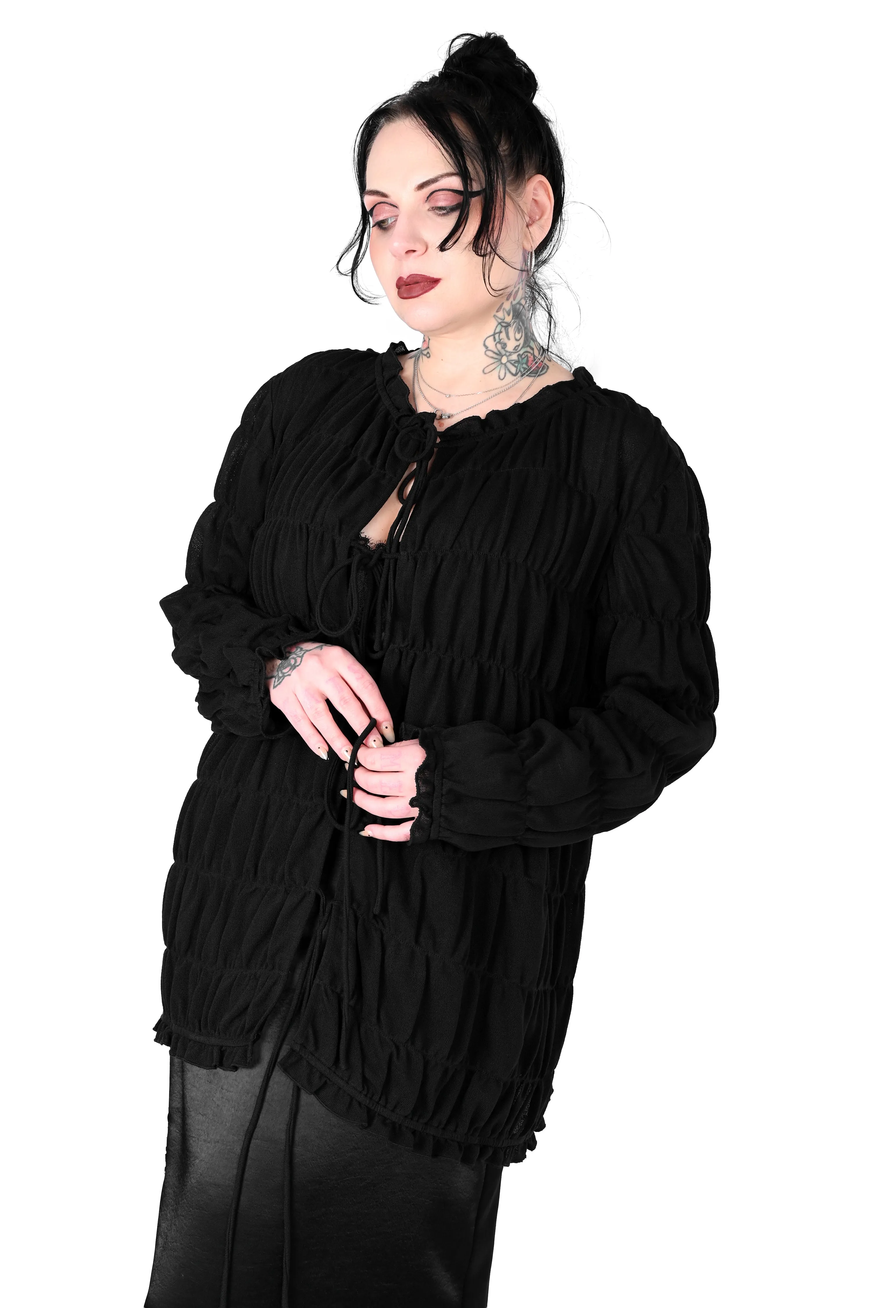 Silvia Tie Front Top sold by Foxblood