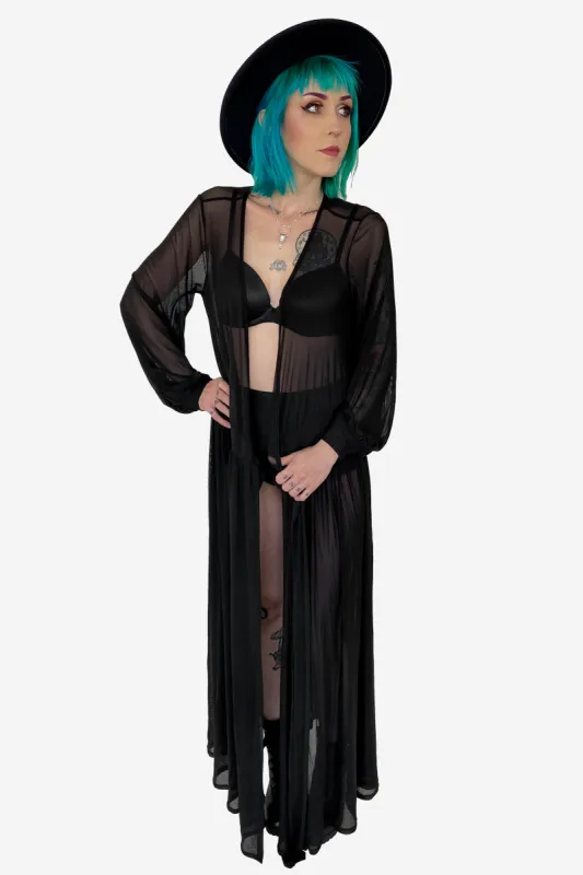 Dita Mesh Wrap Dress/Duster - No Restock! - Last one size 4XL sold by Foxblood