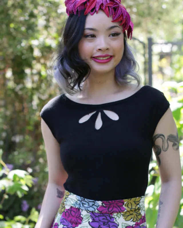 The Norma Pullover - Black EH572 B sold by Effie’s Heart