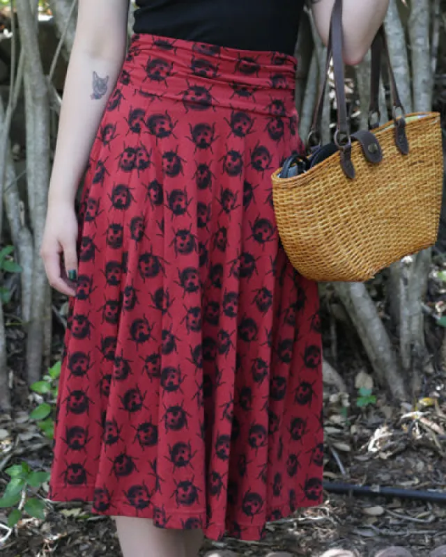 The Catalina Skirt - Ladybug sold by Effie’s Heart