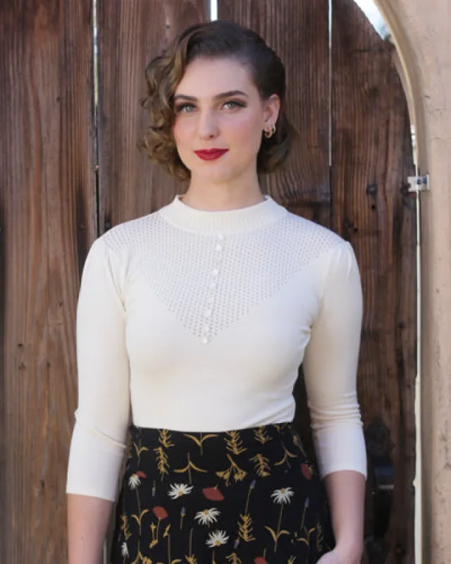 The Victoria Pullover - Cream EH607C sold by Effie’s Heart