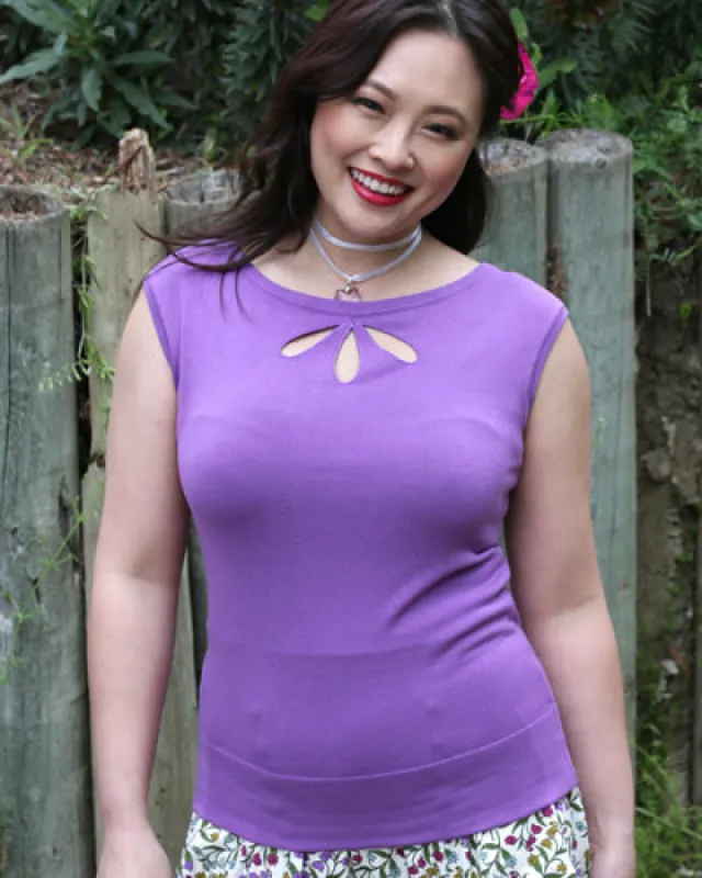 The Norma Pullover - Hyacinth EH572 U sold by Effie’s Heart