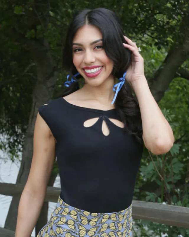 The Norma Pullover - Black EH572 B sold by Effie’s Heart