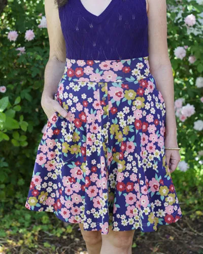 The Hiking Skirt - Floraison EH575-547 sold by Effie’s Heart