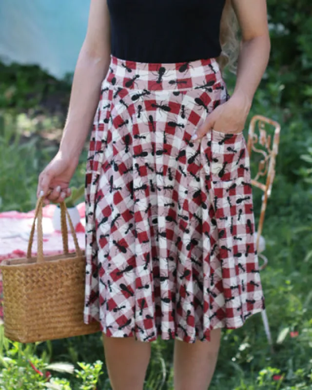 The Sojourn Skirt - Picnic SAMPLE *Final Sale* sold by Effie’s Heart