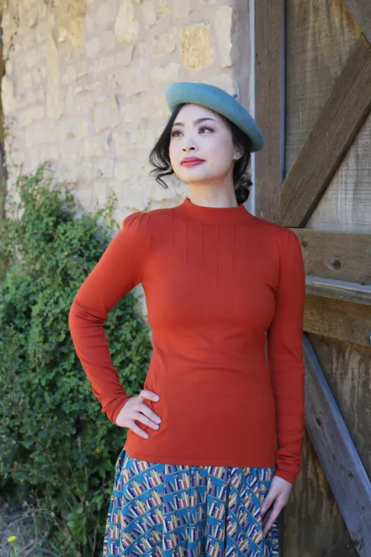 The Emmiline Pullover - Persimmon made by Effie’s Heart