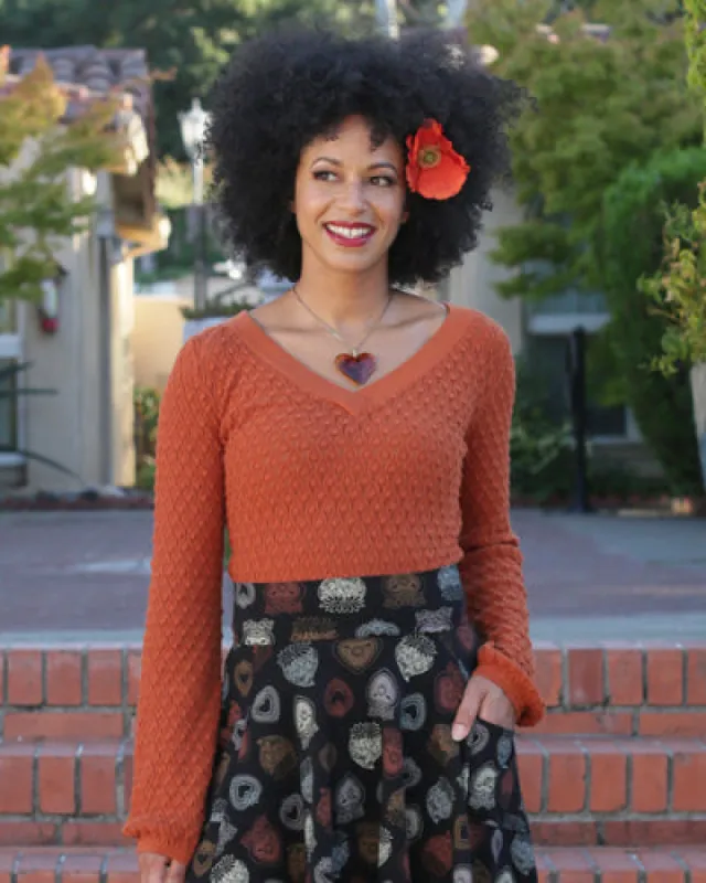 The Harlow Pullover - Pumpkin sold by Effie’s Heart