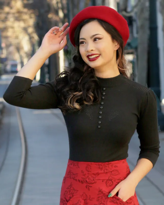 The Victoria Pullover - Black sold by Effie’s Heart