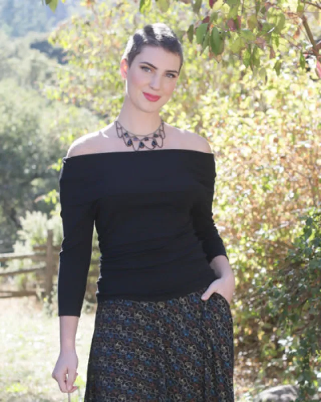 The Bonnie Pullover- Black EH640 B sold by Effie’s Heart