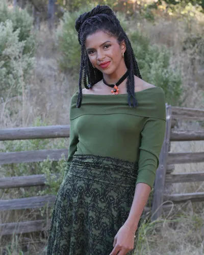 The Bonnie Pullover- Arugula EH640 AD sold by Effie’s Heart