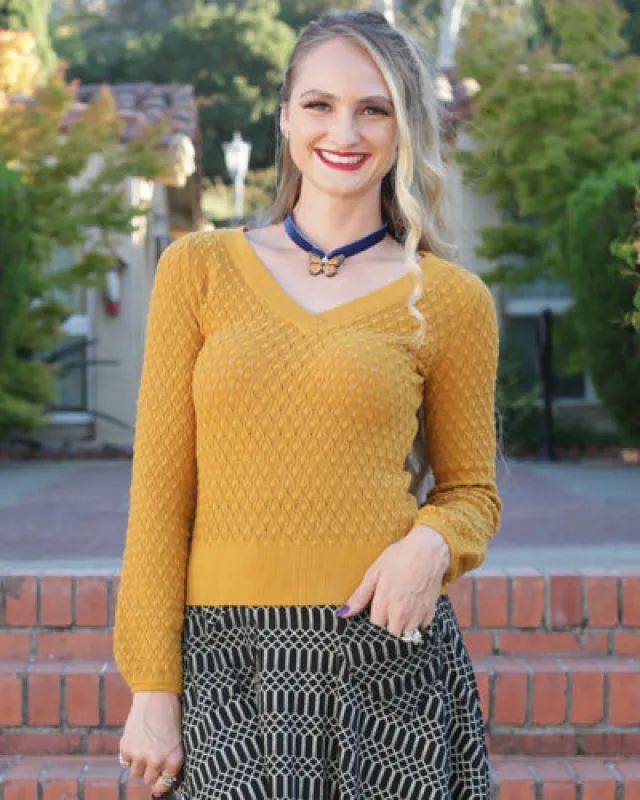 The Harlow Sweater - Oro SAMPLE *Final Sale* sold by Effie’s Heart