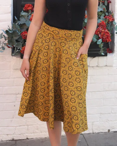 The Sojourn Skirt - Sonnenblumen EH405-663 sold by Effie’s Heart