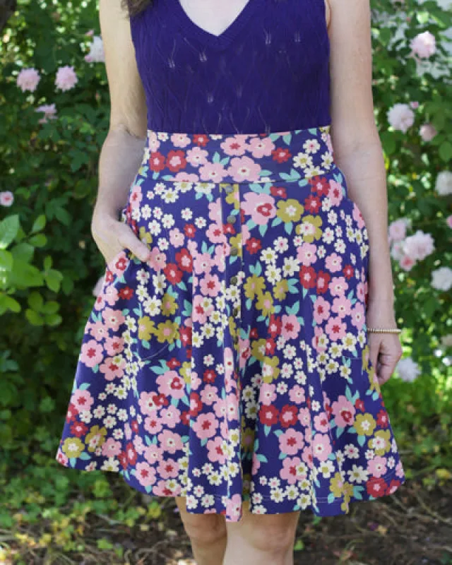 The Hiking Skirt - Floraison EH575-547 sold by Effie’s Heart