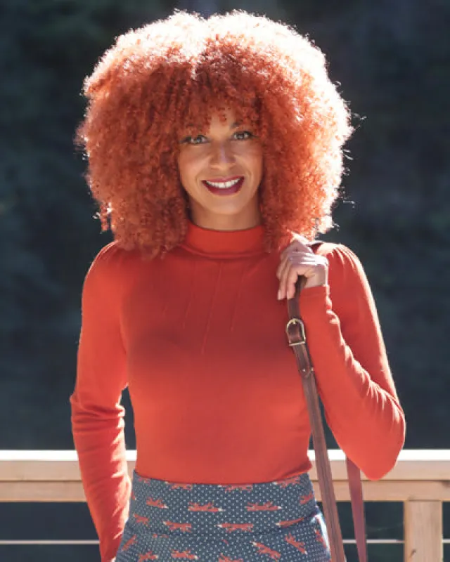 The Emmiline Pullover - Persimmon 580O sold by Effie’s Heart